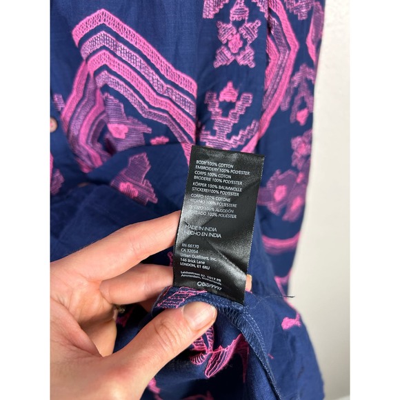 Anthropologie Embroidered Relaxed Button Down Shirt - Picture 9 of 11